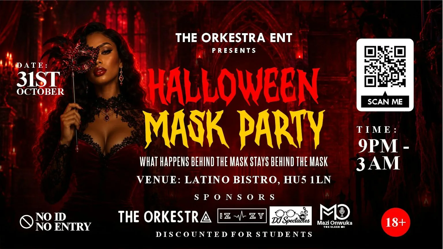Halloween Mask Party – Hull 2026