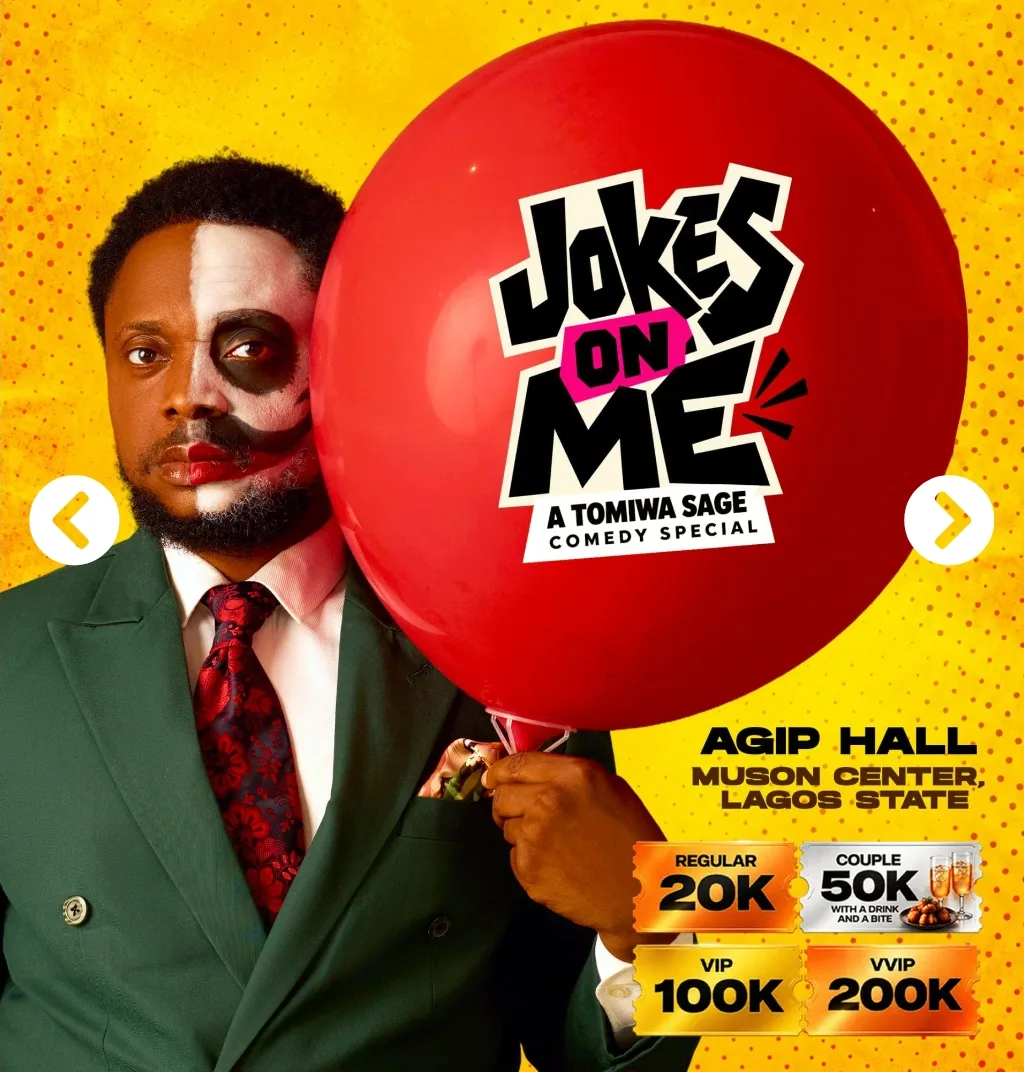 Jokes On Me — A Tomiwa Sage Comedy Special 2026