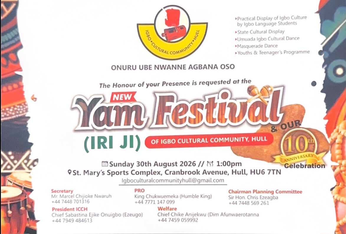 New Yam Festival (Iri Ji), Hull Edition