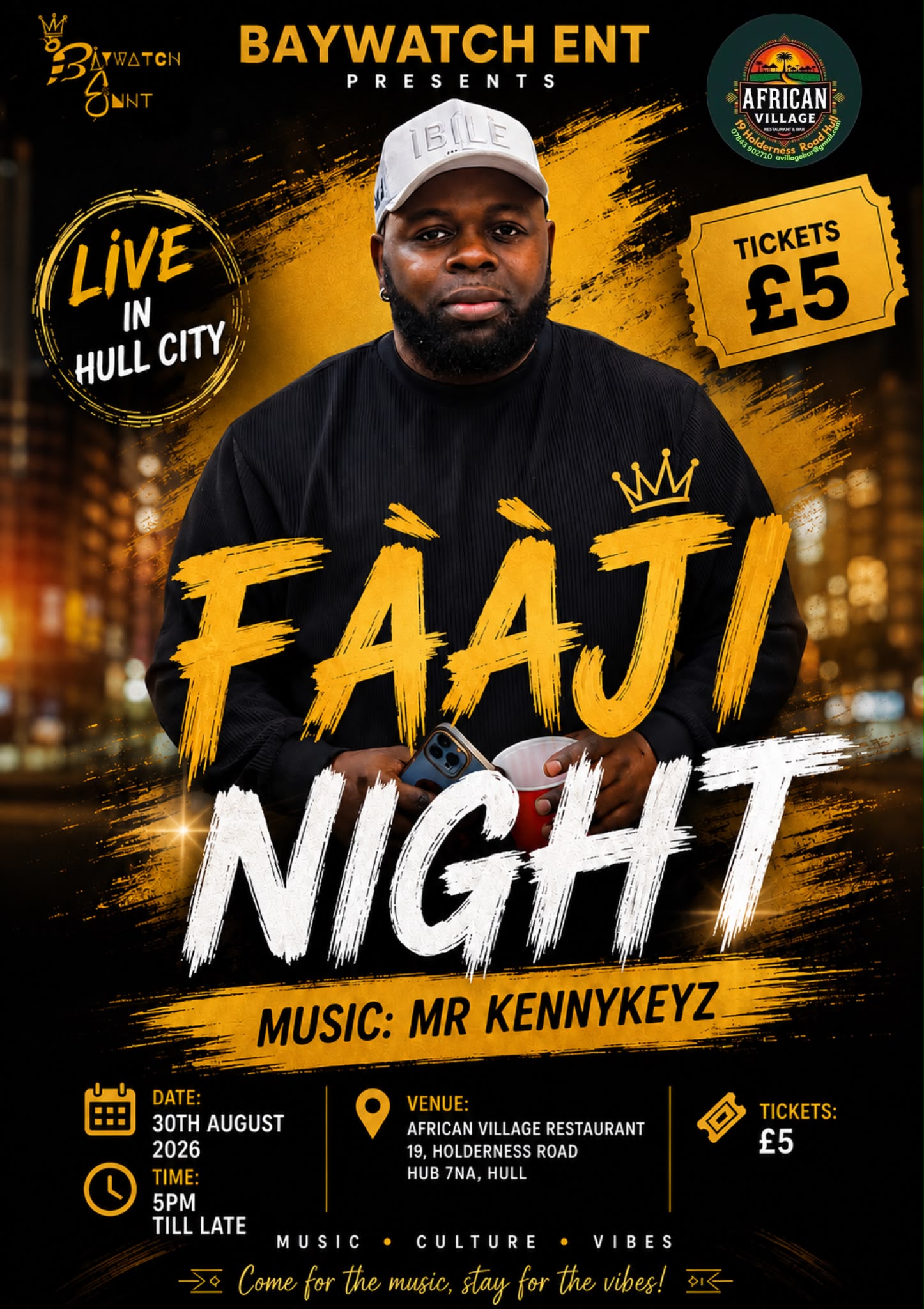 Faaji Night - Live in Hull City
